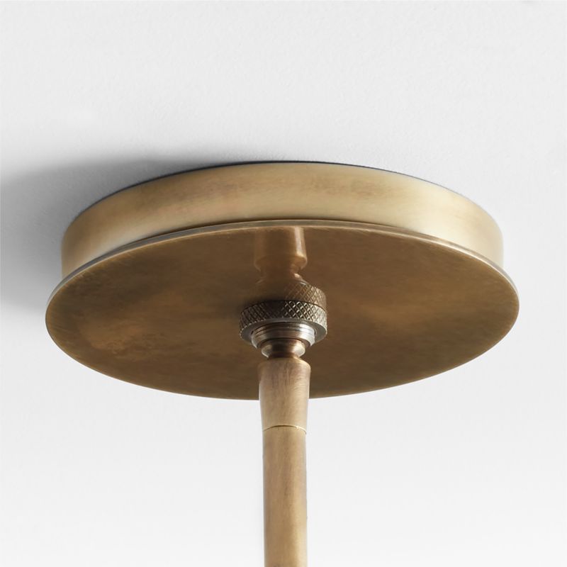 Isla Brushed Brass Metal Chandelier Light