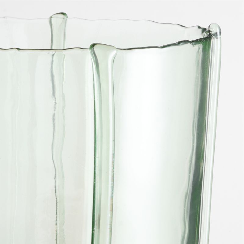 Isla Large Smoke Green Recycled Glass Hurricane Candle Holder - image 5 of 7