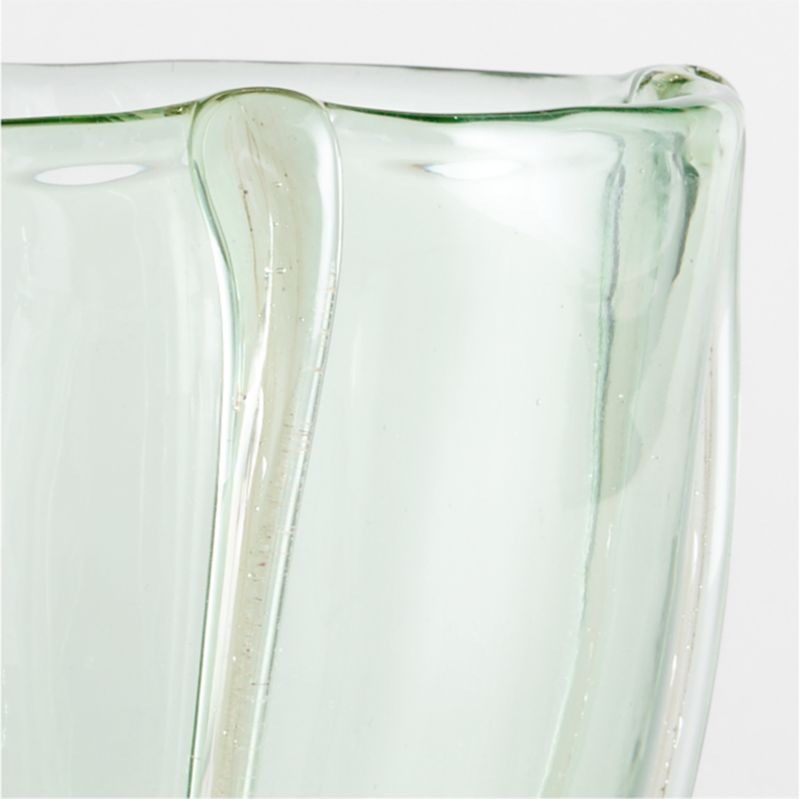 Isla Small Smoke Green Recycled Glass Hurricane Candle Holder - image 6 of 8