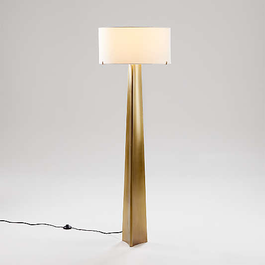 Isla Brass Triangle Floor Lamp