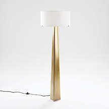 Isla Brass Triangle Floor Lamp 61" + Reviews | Crate & Barrel Canada