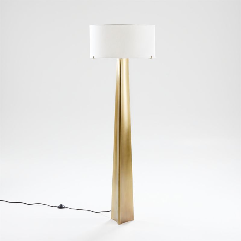 Seguin Brushed Black Metal Floor Lamp
