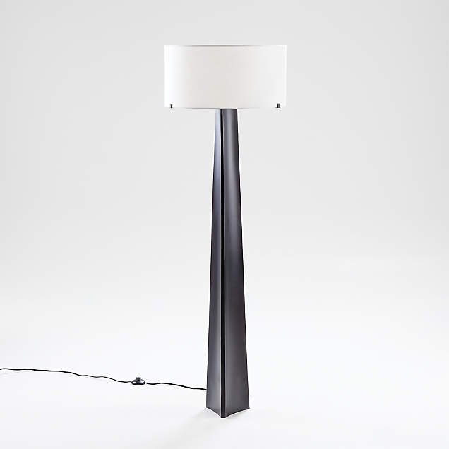 Denley Bronze Floor Lamp + Reviews Crate & Barrel