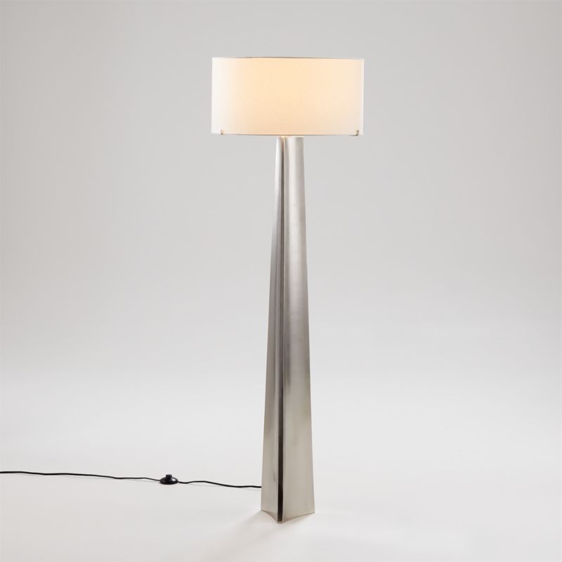 Isla Pewter Triangle Floor Lamp - image 0 of 5