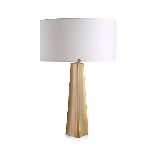 Isla Brass Triangle Table Lamp 26"