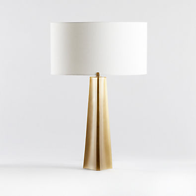 View Isla Brass Triangle Table Lamp, Set of 2 details