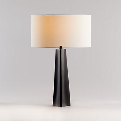 View Isla Bronze Triangle Table Lamp 24" details