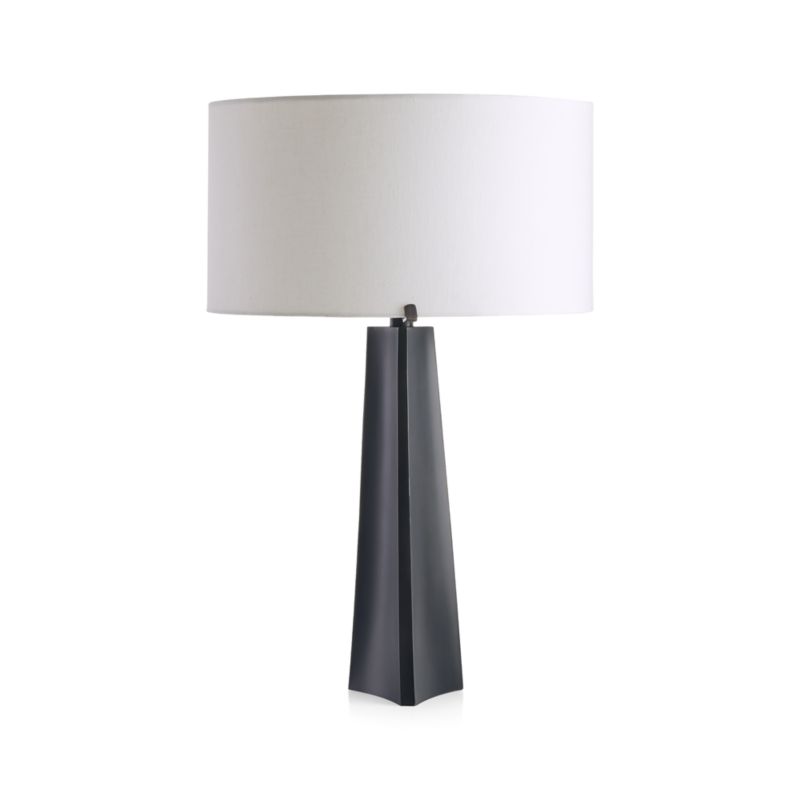 Isla Bronze Triangle Table Lamp + Reviews Crate & Barrel