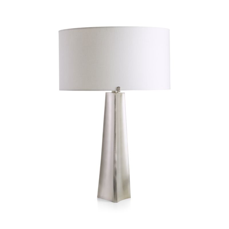 Isla Pewter Triangle Table Lamp 26" - image 7 of 9