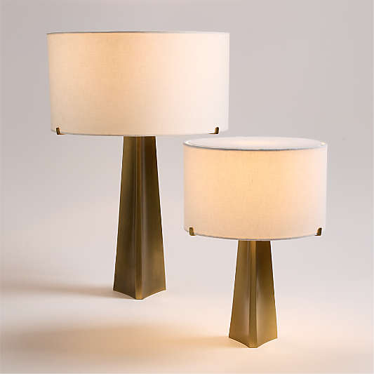 Isla Brass Triangle Table Lamp 24"