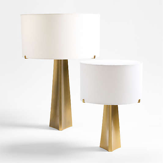 Isla Brass Triangle Table Lamps
