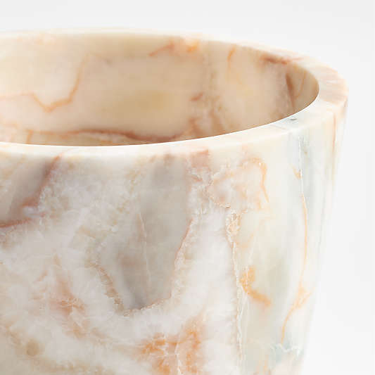 Isola Red Marble Vase 11"