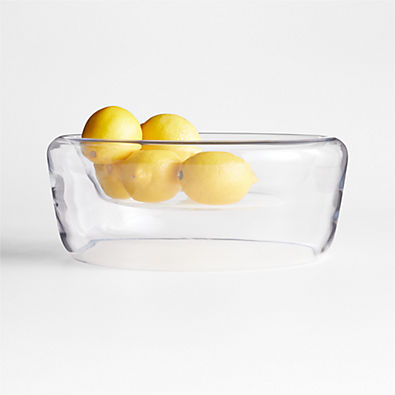 View Ital Large Glass Decorative Centerpiece Bowl 11" details