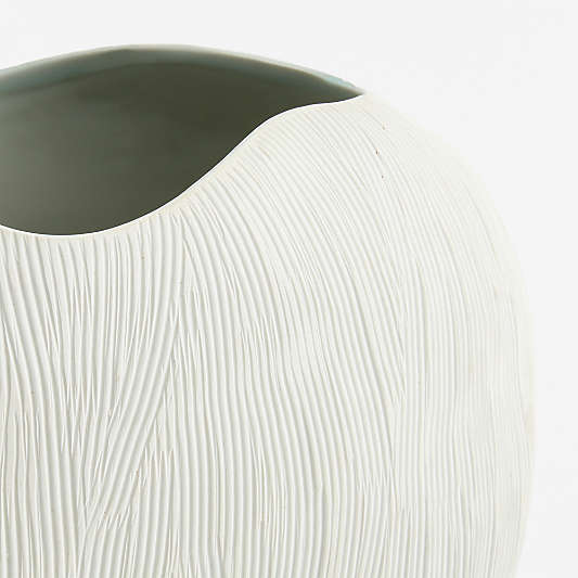 Ithaca Large White Vase 16"