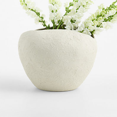 View Ithaca Small White Vase 10" details