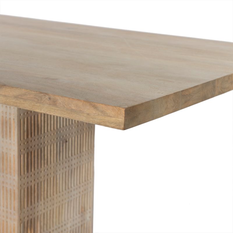 Ivan Light Wash Wood Dining Table | Crate & Barrel