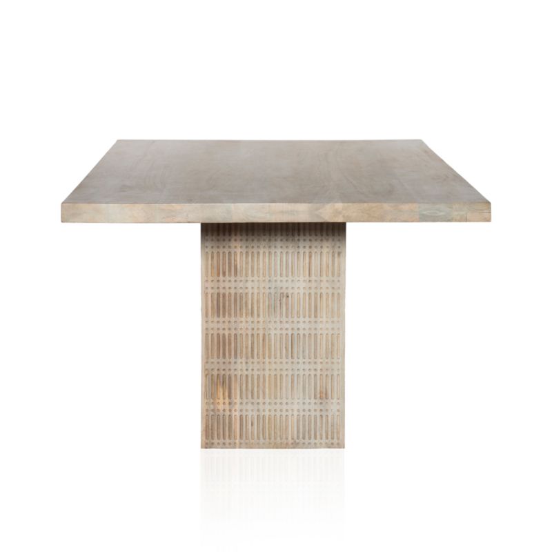 Ivan 84" Light Wash Wood Dining Table - image 5 of 9