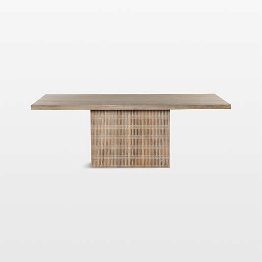 Ivan 84" Light Wash Wood Dining Table