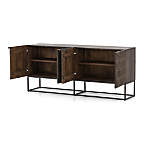View Ivan Wood and Iron Storage Media Console - image 5 of 14