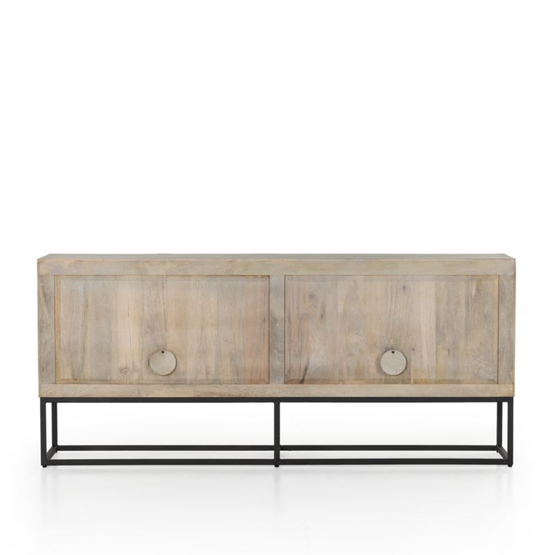 Ivan Light Wash Mango Wood Storage Media Console