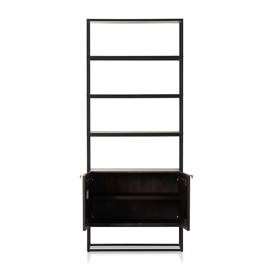 Crate and deals barrel black bookcase