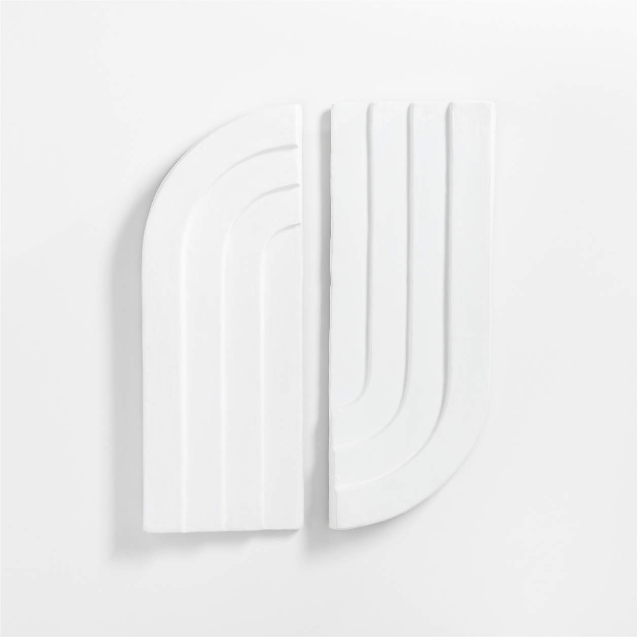 Ive Plaster Arch Wall Art Set of 2 + Reviews Crate & Barrel