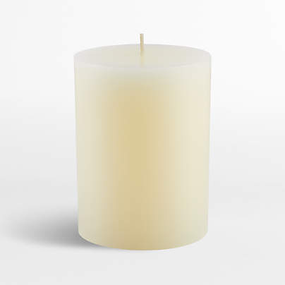 3"x4" Ivory Pillar Candle