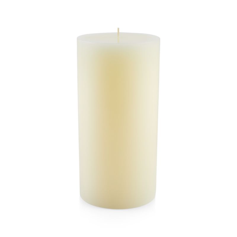 4"x8" Ivory Pillar Candle