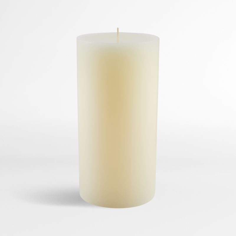4"x8" Ivory Pillar Candle