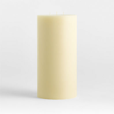 View Ivory Pillar Candle 6"x12" details