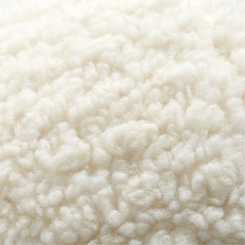 Ivory Snowball Sherpa 12''x12" Holiday Throw Pillow - image 3 of 4