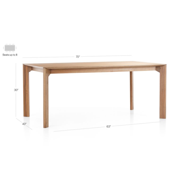 View Ivy 70" Dining Table - image 3 of 9