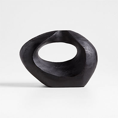 View Izumo Dark Wood Decorative Sculpture 8" details