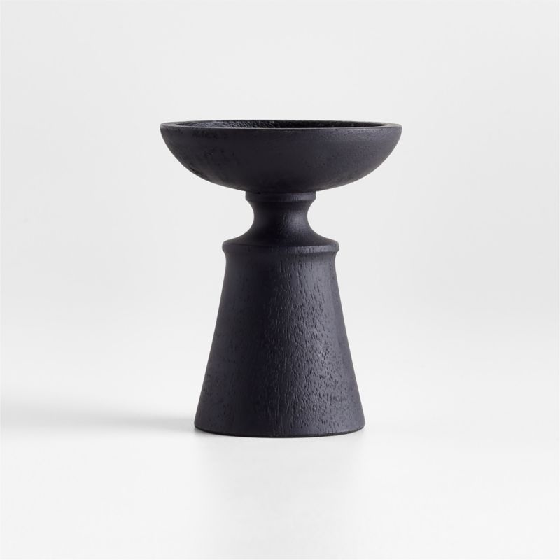 Izumo Ebonized Wood Pillar Holder 4" - image 6 of 8