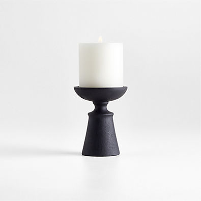 View Izumo Ebonized Wood Pillar Holder 4.4" details
