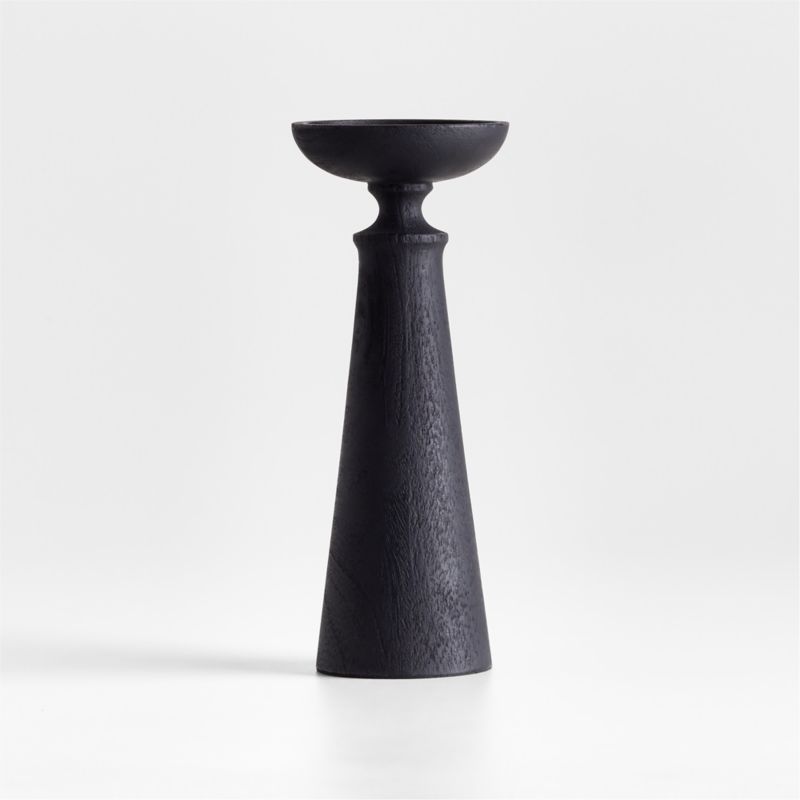 Izumo Ebonized Wood Pillar Holder 9" - image 6 of 8