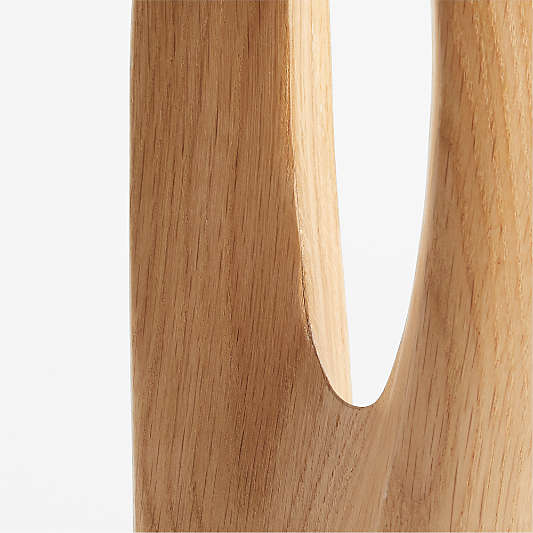 Izumo Light Oak Wood Decorative Sculpture 21"