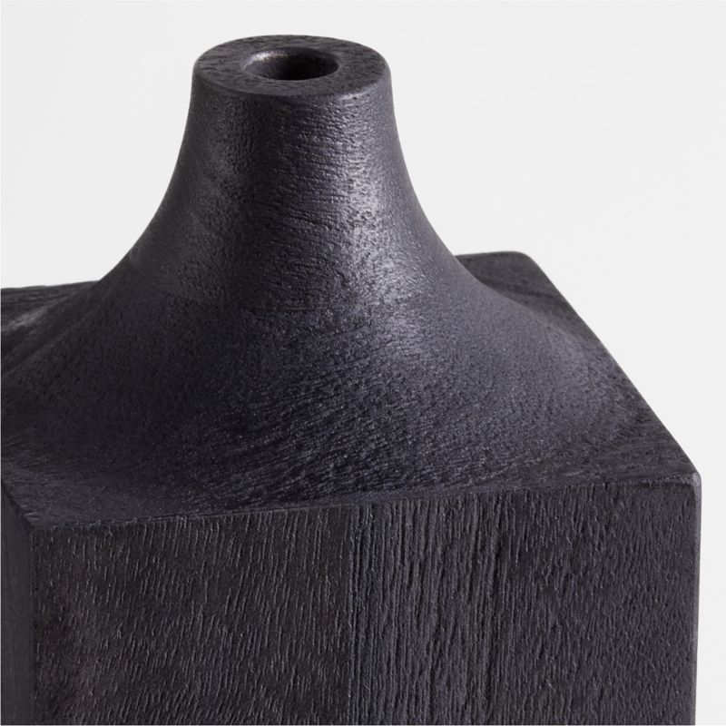 Izumo Large Dark Wood Vase 18" - image 7 of 8