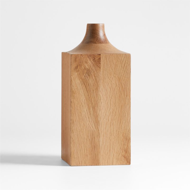 Izumo Medium Light Oak Vase 11" - image 6 of 8