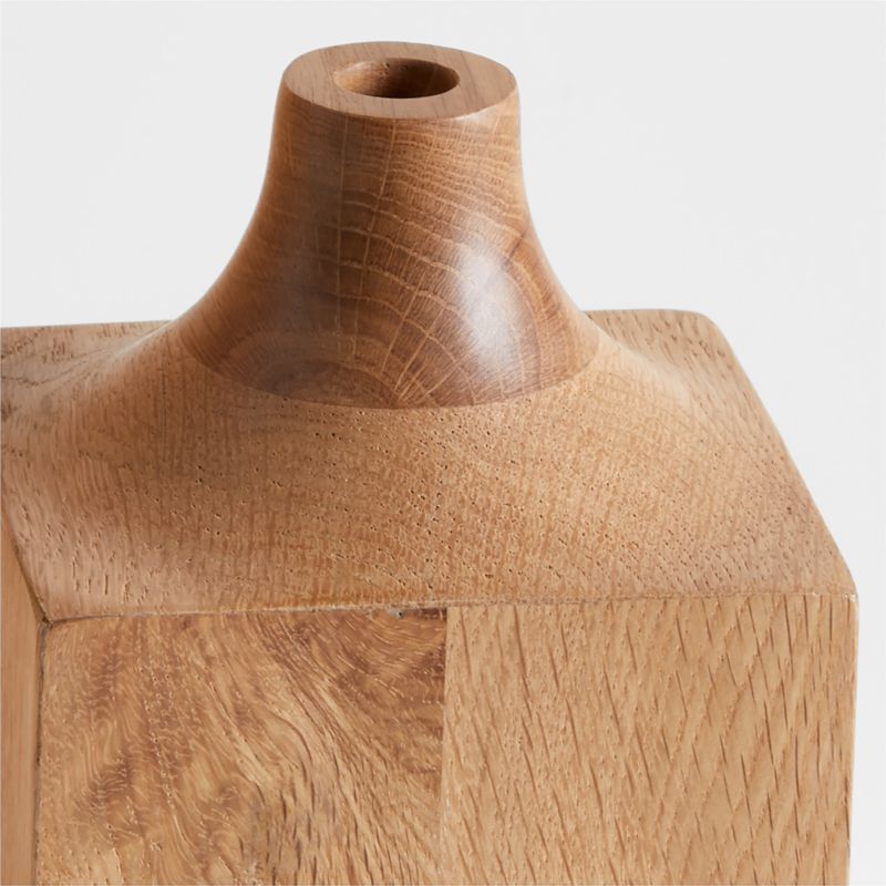 Izumo Medium Light Oak Vase 11" - image 7 of 8