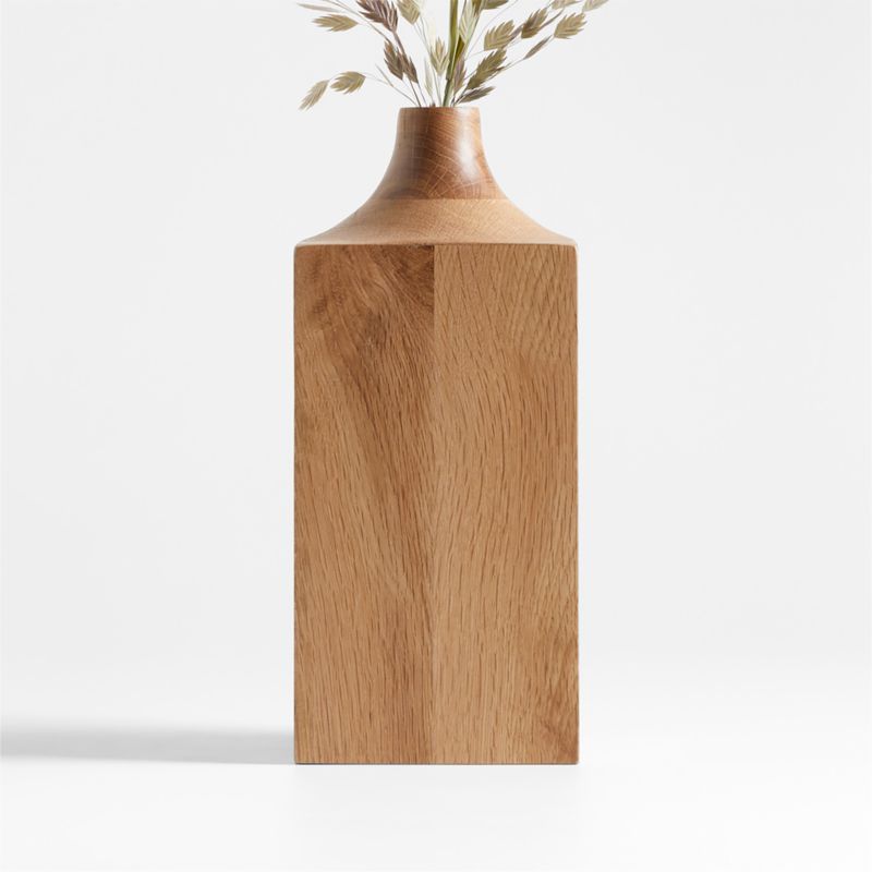 Izumo Medium Light Oak Vase 11" - image 0 of 8