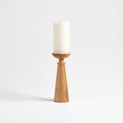 View Izumo Large Oak Pillar Holder 9" details