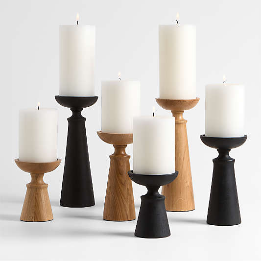 Izumo Oak Pillar Holders