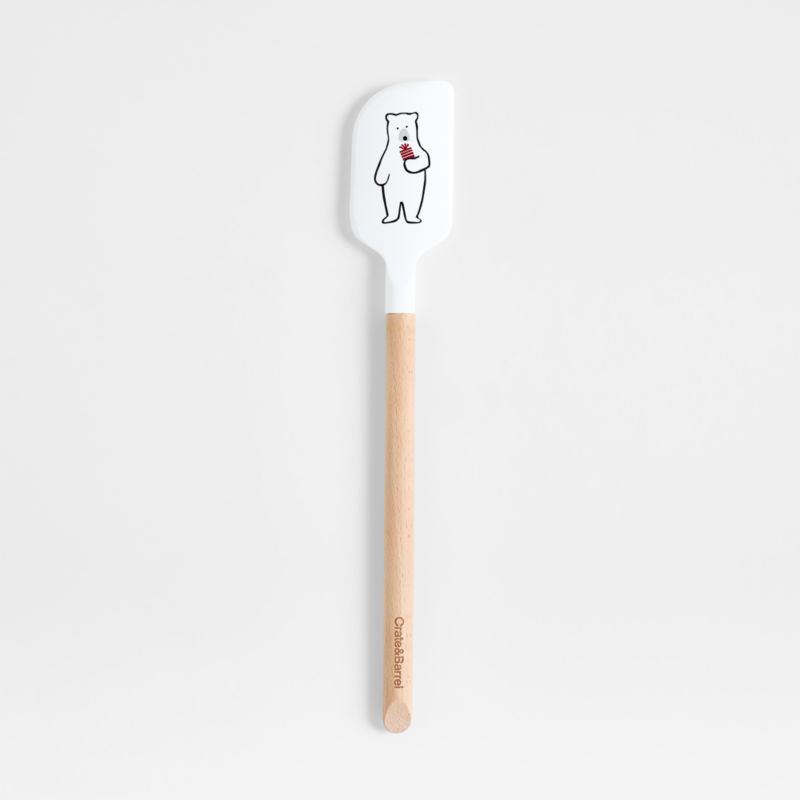 Viewing product image Arctic Bear Silicone and Wood Spatula by Joan Anderson - image 1 of 2