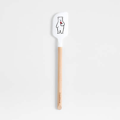 Arctic Bear Silicone and Wood Spatula by Joan Anderson