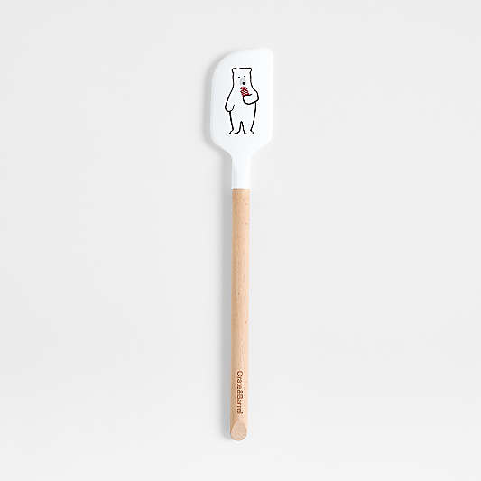 Arctic Bear Silicone and Wood Spatula by Joan Anderson