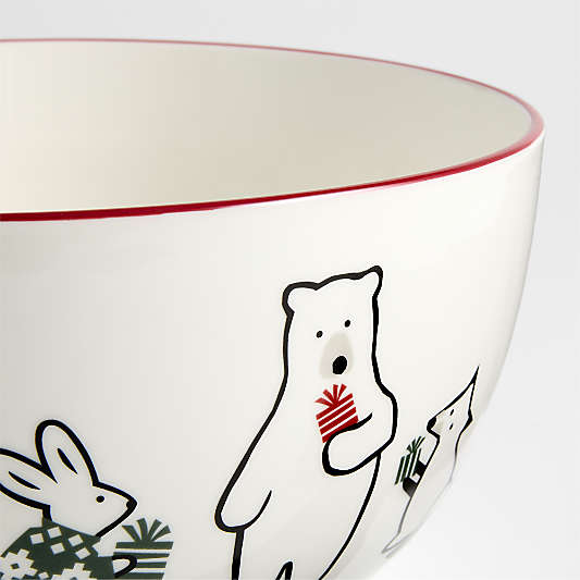 Joan Anderson Arctic Friends Large Ceramic Mixing Bowl