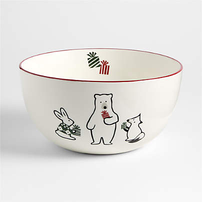 Joan Anderson Arctic Friends Large Ceramic Mixing Bowl