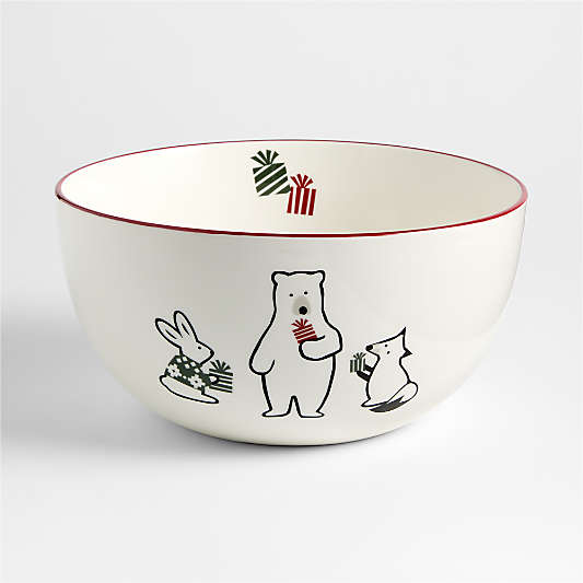 Joan Anderson Arctic Friends Large Ceramic Mixing Bowl