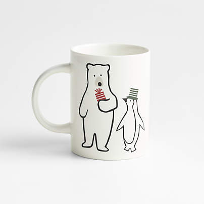 Joan Anderson 12-oz. Arctic Friends Bear and Penguin Christmas Mug